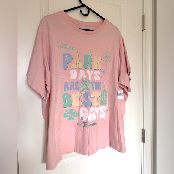 Disney Parks Icons Women's "Park Days Are The Best Days" Pink T-Shirt (2X) - Picture 2 of 16